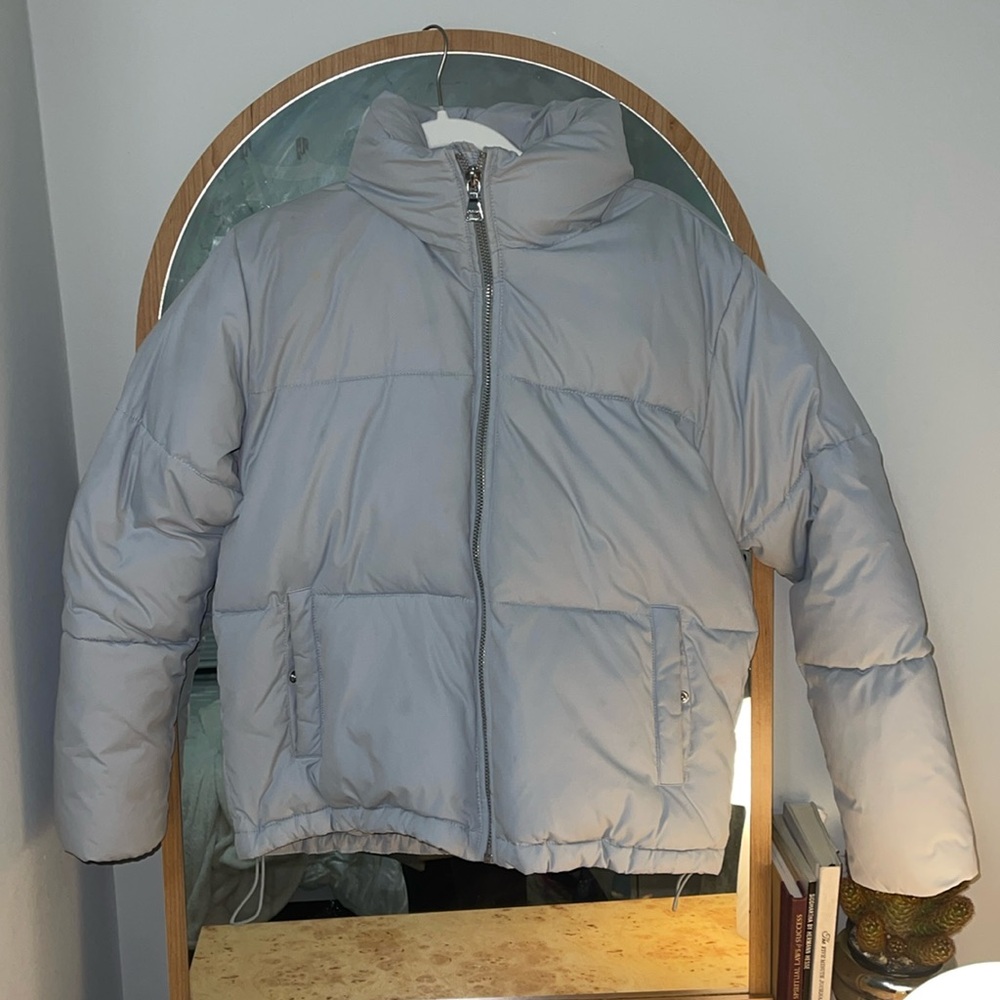 Express blue puffer jacket
